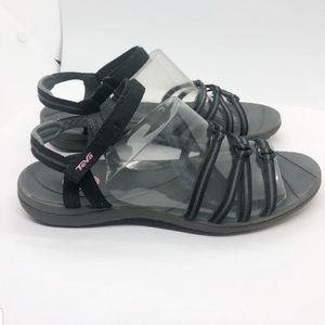 Black Teva Sandals. Size 9